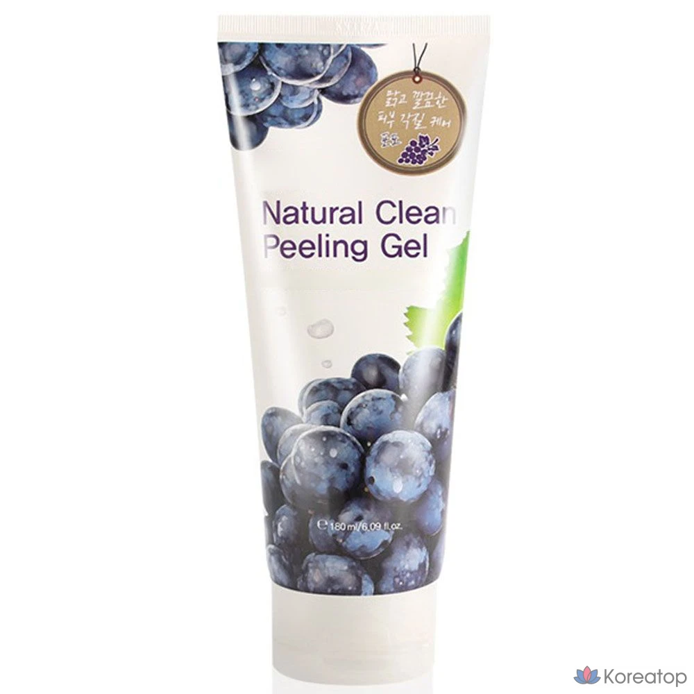 Отшелушивающий гель для лица с натуральными фруктовыми ингредиентами и экстрактом винограда, 1 шт., 180 мл, фото 2