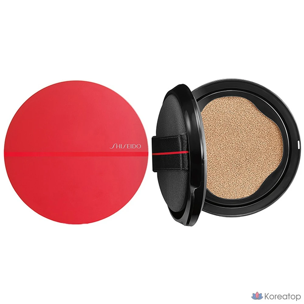 Кушон Shiseido Synchro Skin Glow Cushion Compact Case + Refill, оттенок Neutral 2, 13 г, 1 шт.