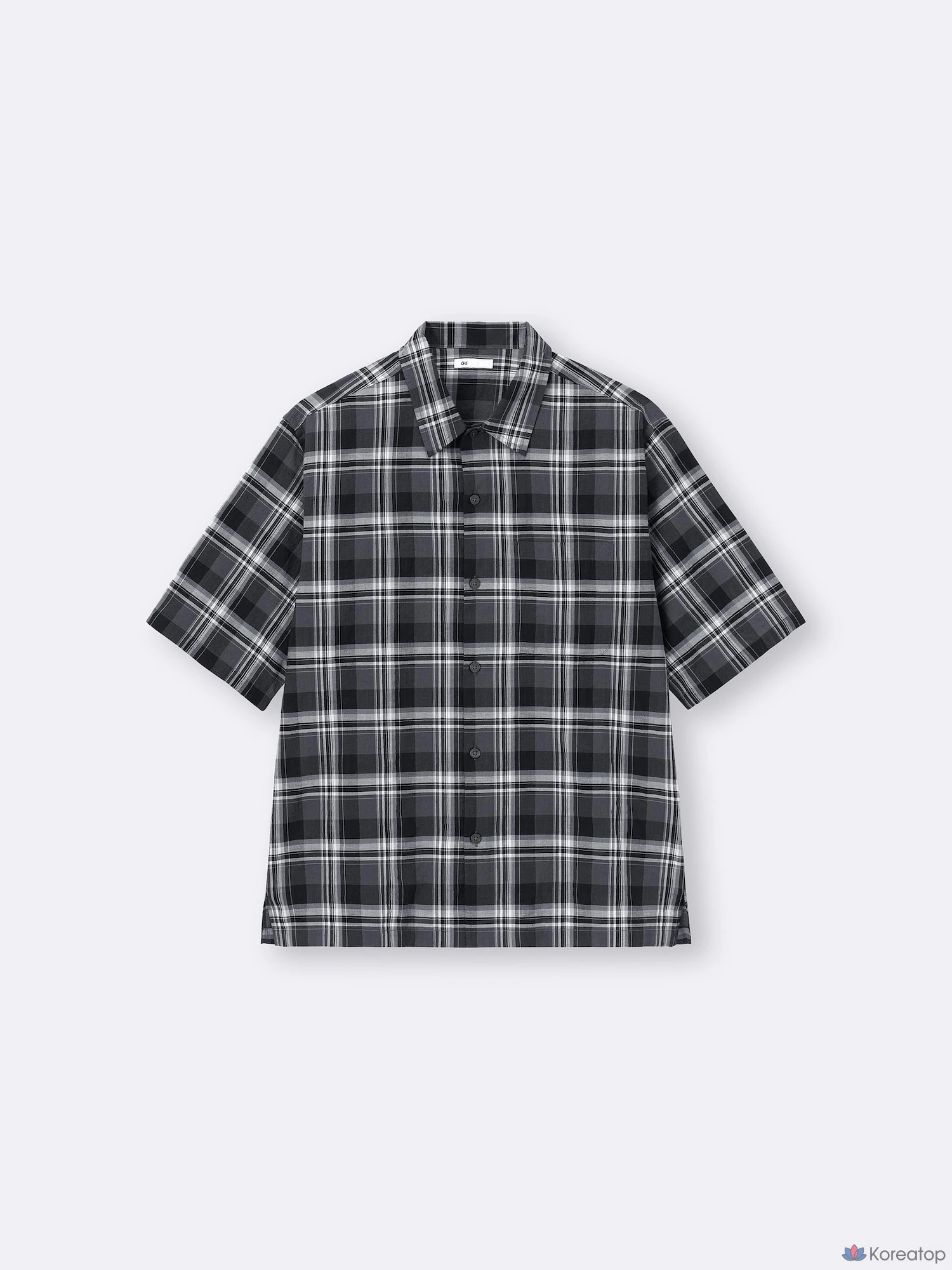 Рубашка Uniqlo Texture Pattern Short Sleeve Shirt