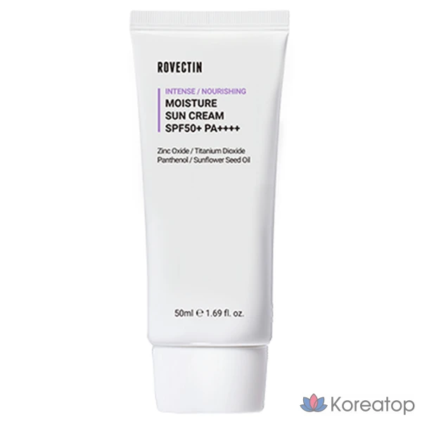 Солнцезащитный крем Rovectin Intense Moisture Sunscreen SPF 50+ PA++++, 50 мл, 1 шт.