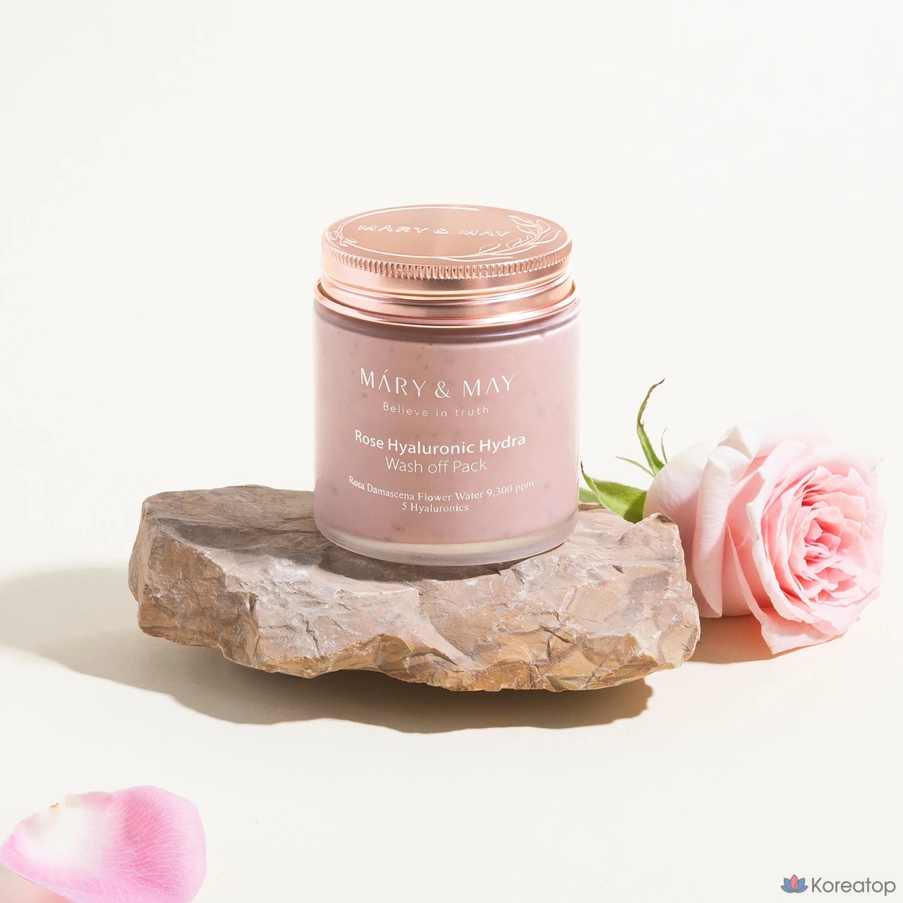 Маска для лица Mary&May Vegan Rose Hyaluronic Hydra Wash-off Mask, 125 г, 6 шт., фото 6