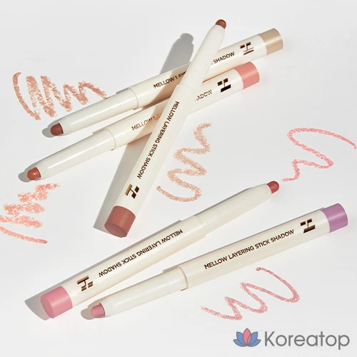 Тени для век Holika Holika Mellow Layering Stick Eyeshadow, оттенок 02 Fall in Peach, 1 шт., фото 2