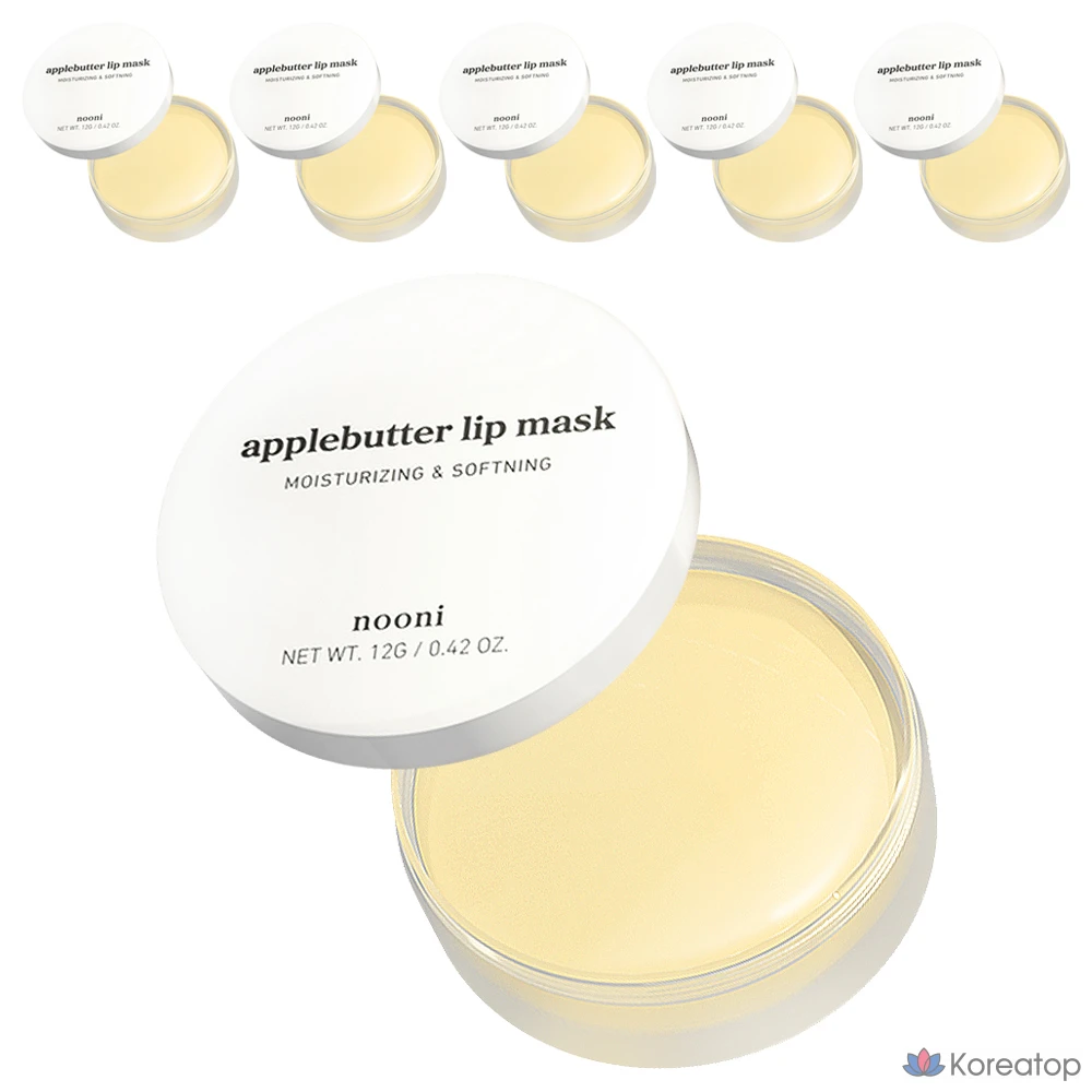 Маска для губ Nuni с маслом яблока, 12 г, 1 упаковка, 6 упаковок