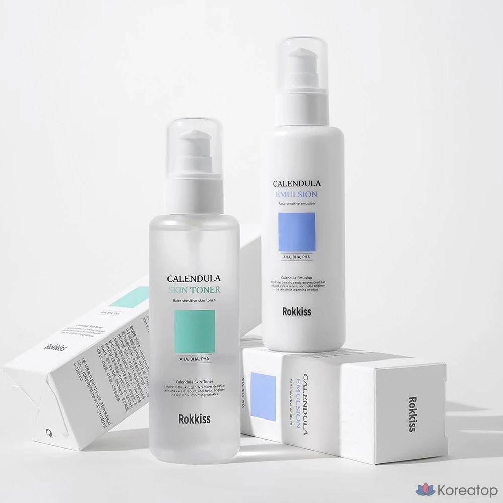 Rocky's Calendula Skin Toner 150ml + Emulsion 150ml, 1 комплект