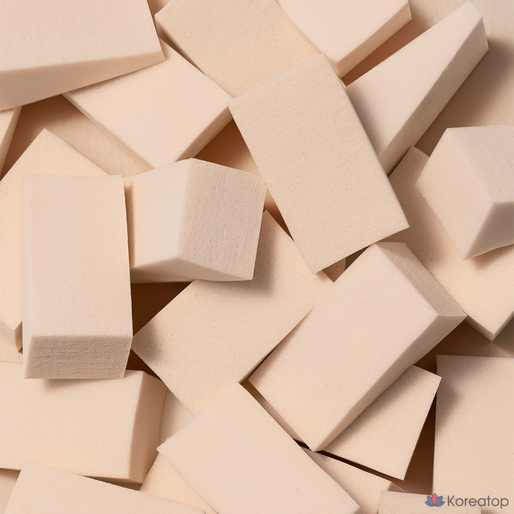 Набор треугольных спонжей для ежедневного макияжа MERZY Daily Makeup, 100 шт., 1 шт.