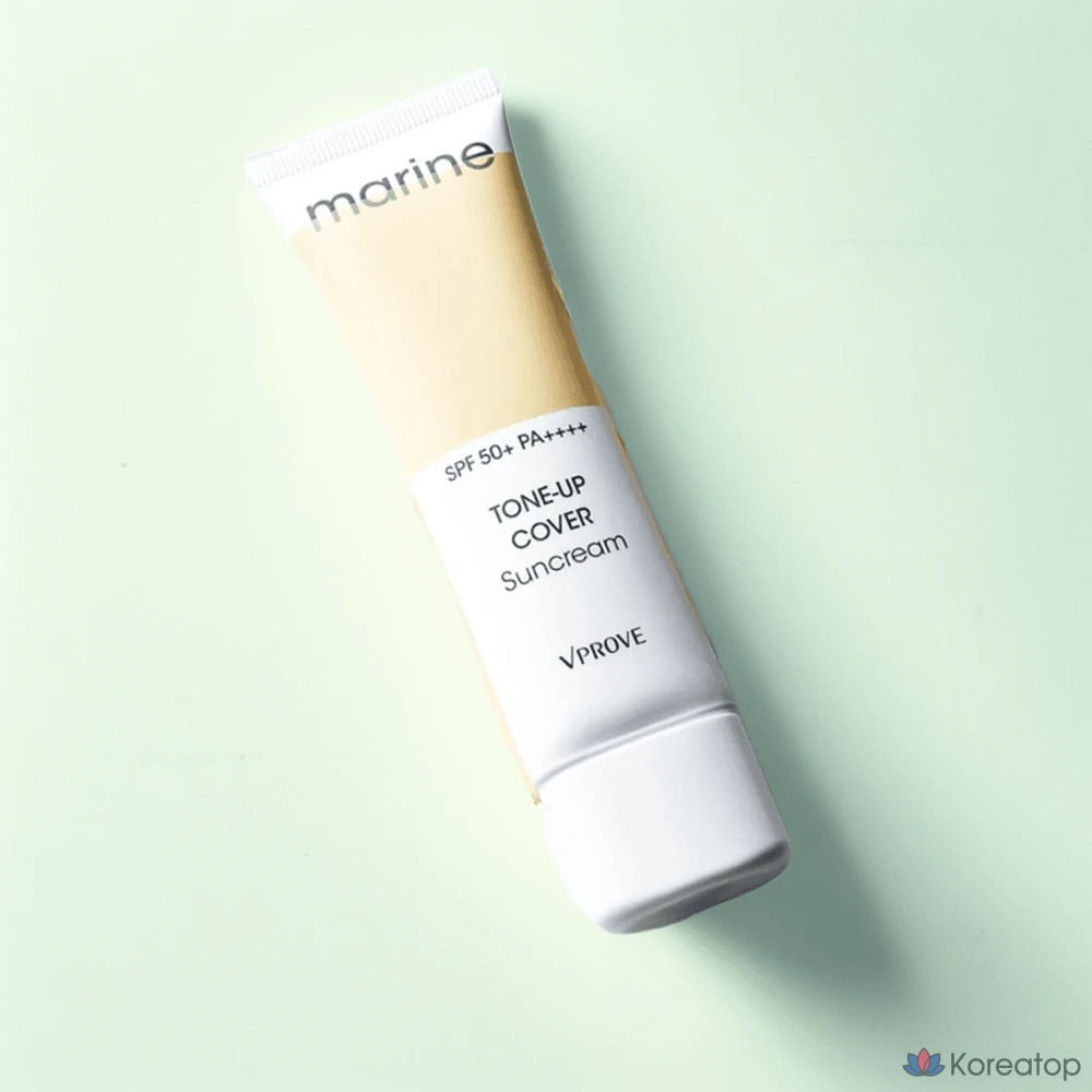 Солнцезащитный крем VPROVE Marine Tone-Up Cover Sunscreen, 50 мл, SPF50+ PA++++, 1 шт.