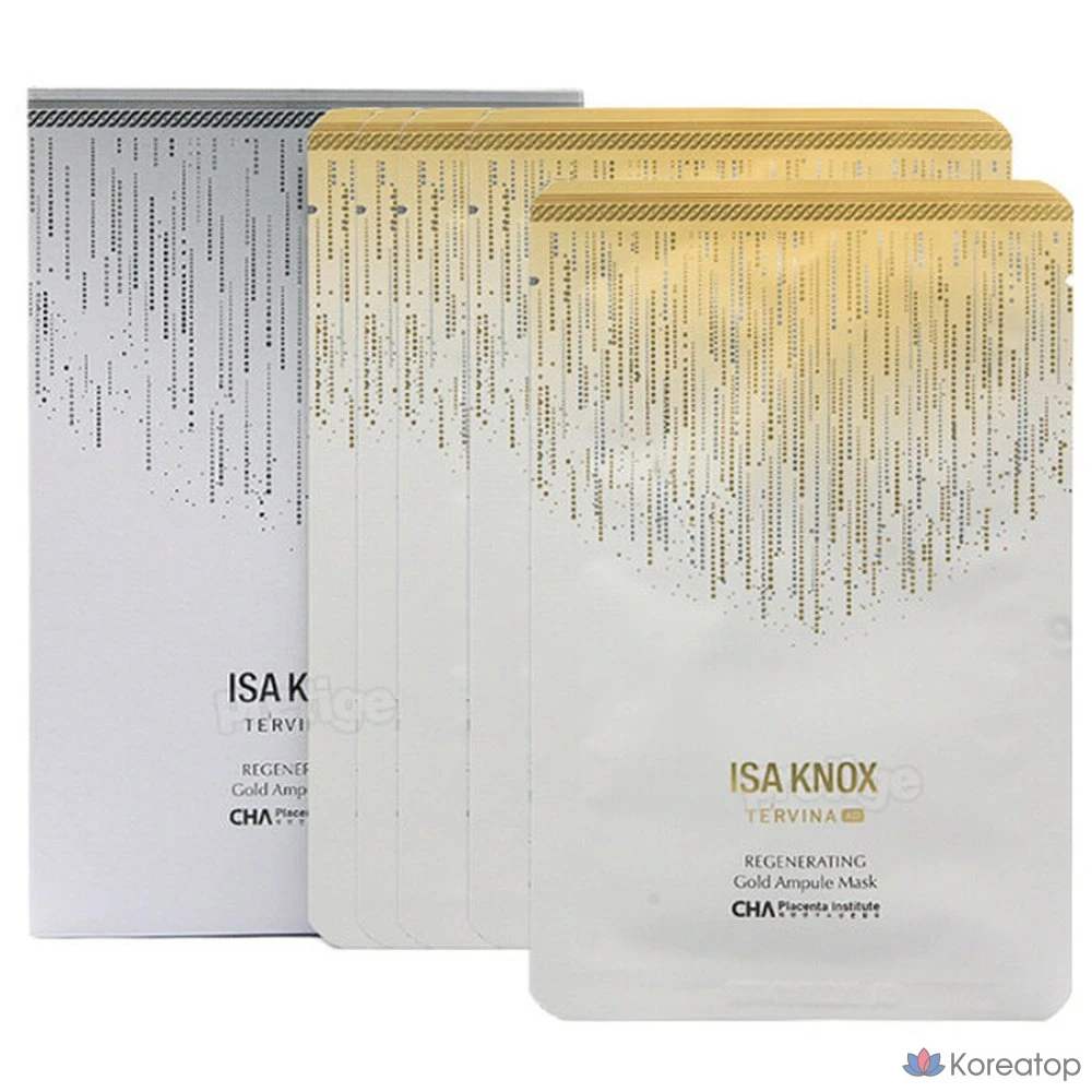 Маска-ампула Isa Knox Terbina AD Advanced Regenerating Gold, 5 листов, 5 штук, 1 упаковка