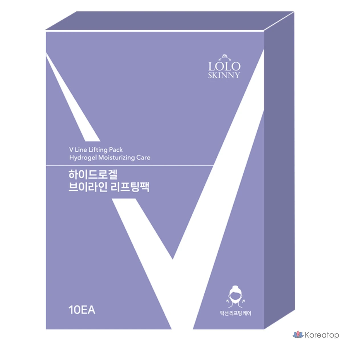 Набор коллагеновых масок LOLO SKINNY Small Face V-Line, для разглаживания носогубных складок и подтяжки подбородка, 1 упаковка (10 штук)