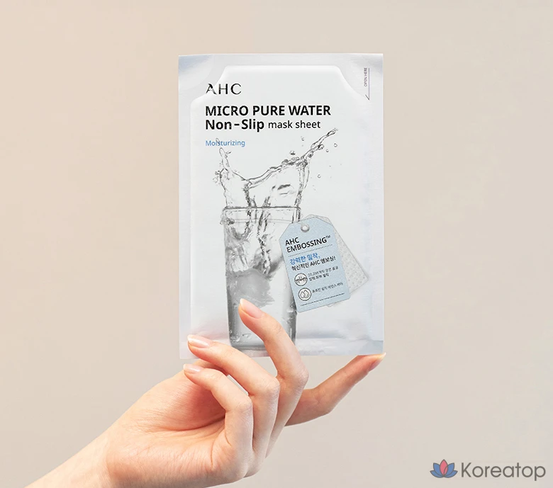 Маска-пленка AHC Micro Pure Water Adhesive Mask Sheet, 33 мл, 10 листов, 3 упаковки, фото 5