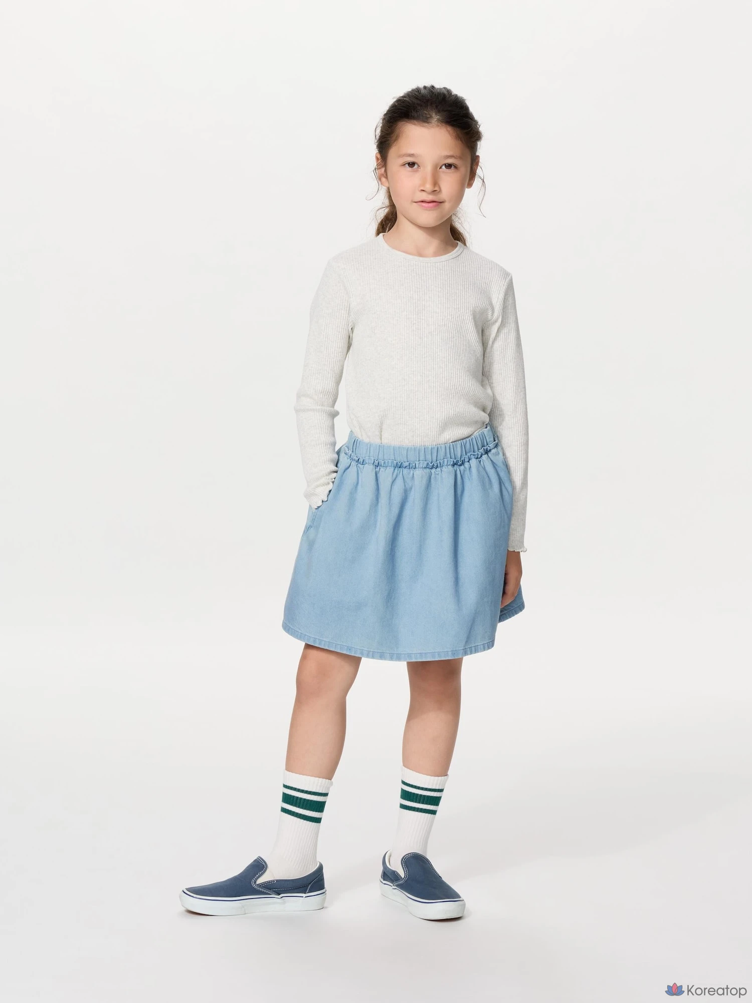 Юбка-шорты для девочек Uniqlo Denim Mini Skorts