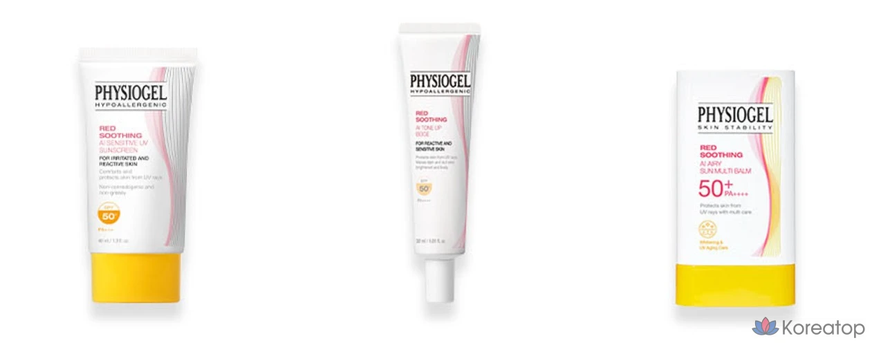 Успокаивающий солнцезащитный бальзам Physiogel Red Soothing AI Airy Sun Multi Balm SPF50+ PA++++, 17 г, 1 шт.