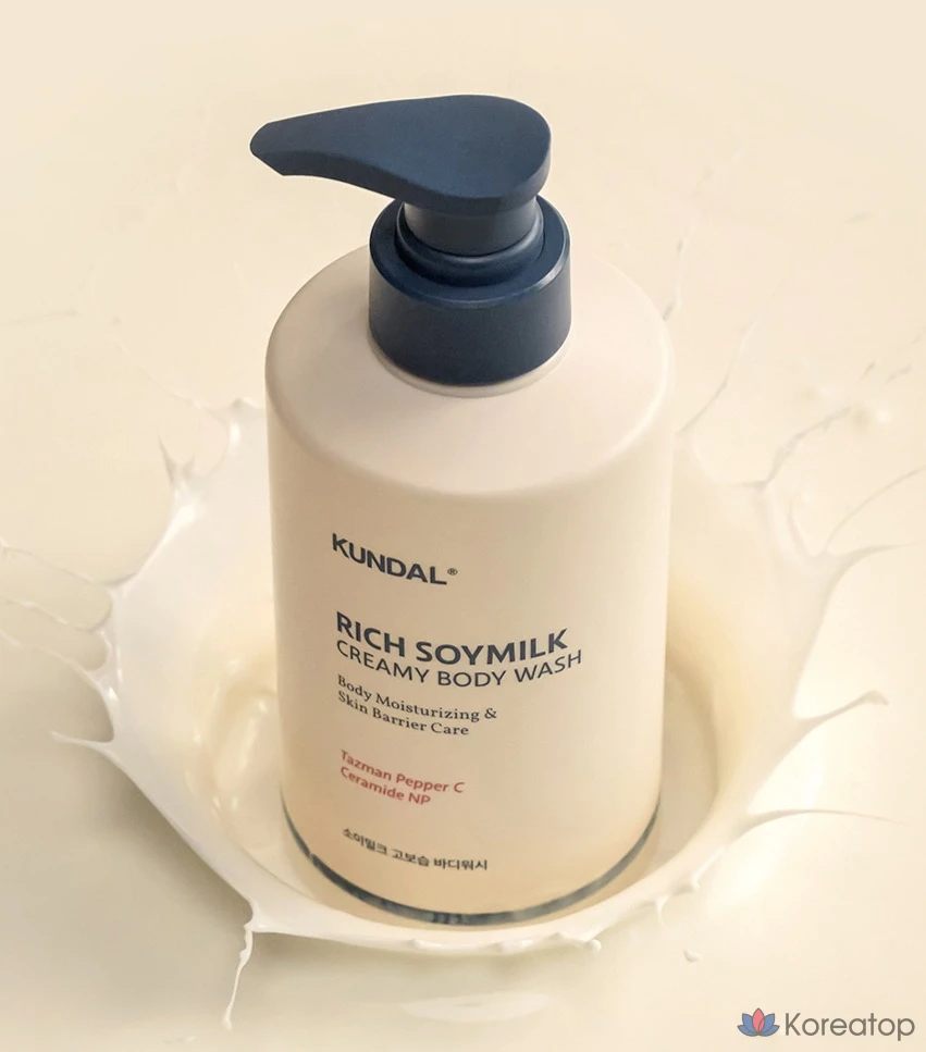 Кремообразный гель для душа Kundal с соевым молоком, 500 мл, 1 шт.