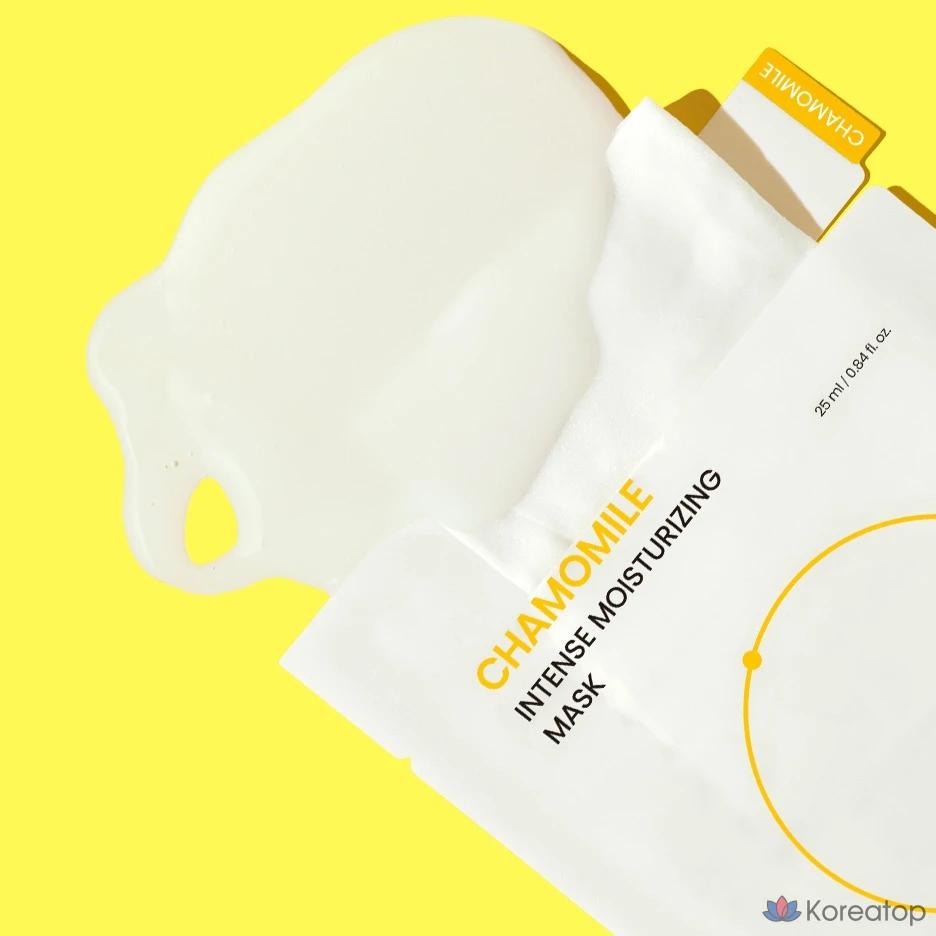Тканевая маска для лица Beplain Chamomile Intense Moisture Mask, 125 мл, 10 шт., фото 7