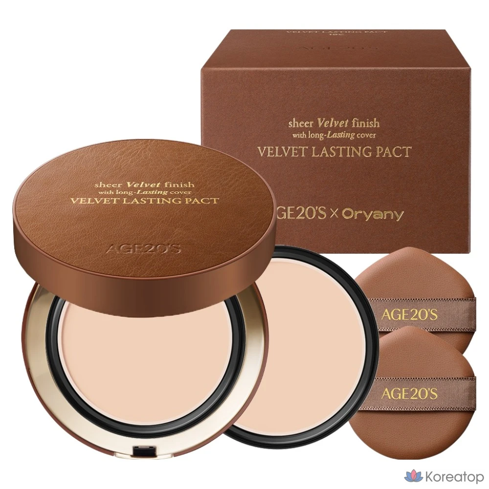 Парфюмерная лента Age 20's Velvet Lasting Pact Oyani Edition + набор сменных блоков, цвет 23C PETAL, 1 комплект