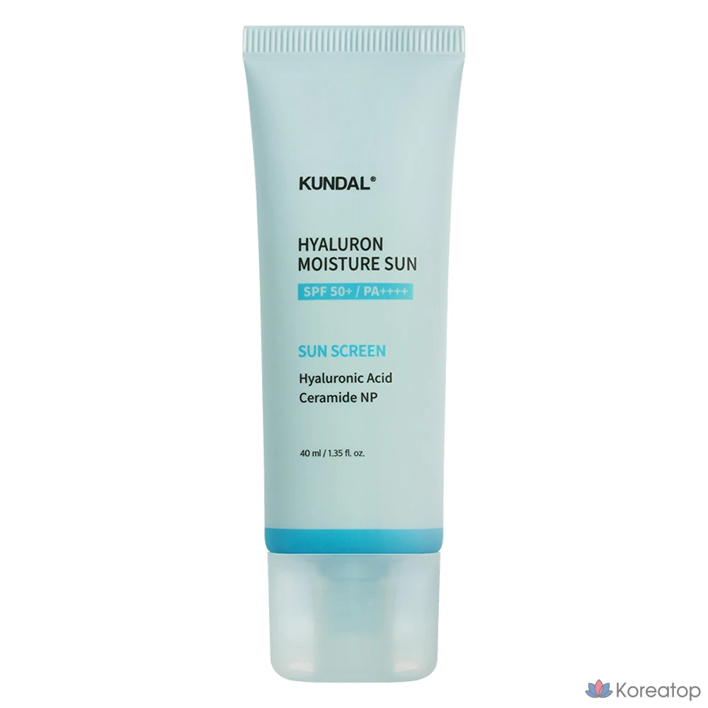 Увлажняющий солнцезащитный крем Kundal с гиалуроновой кислотой, 40 мл, 1 шт.