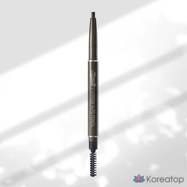 Автоматический карандаш для бровей Peripera Speedy Eyebrow Auto Pencil, оттенок 01 Black Brown, 1 шт.