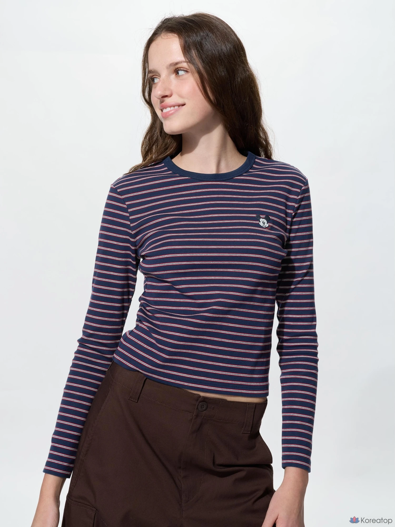 Лонгслив Uniqlo Mickey & Friends Mini UT Graphic T Long Sleeve D