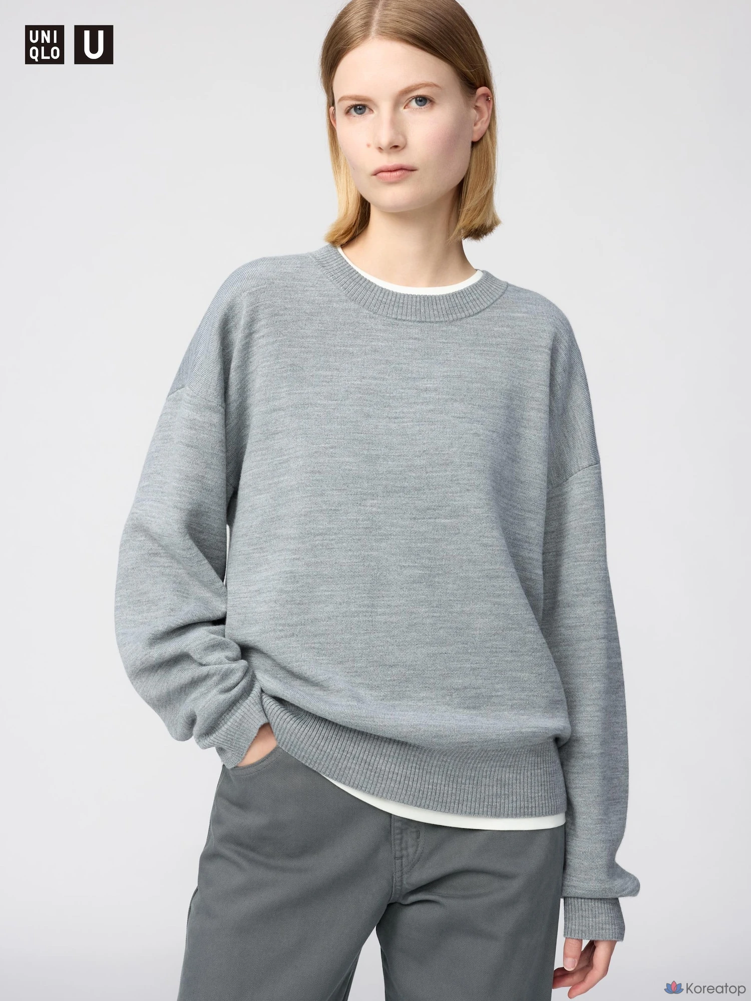 Свитер Uniqlo Double Face Crew Neck
