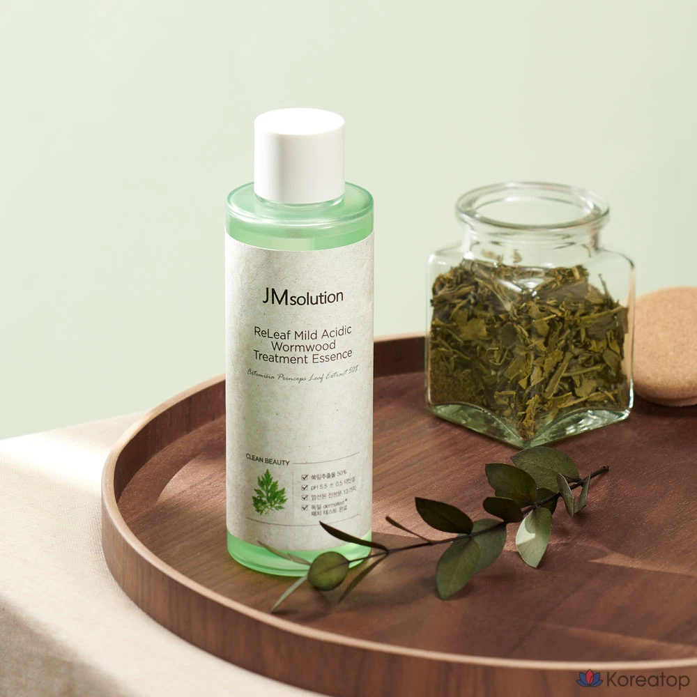 Эссенция для лечения слабокислотных заболеваний кожи головы с экстрактом полыни JM Solution Relief, 1 шт., 200 мл.
