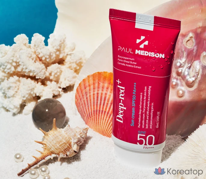 Солнцезащитный крем PAUL MEDISON Deep Red SPF50 PA+++, 60 мл, 1 шт.