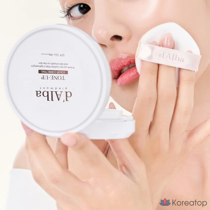 Кушон d'Alba Waterfull Tone-Up Sun Cushion Refill SPF50+ PA++++, 15 г, 1 шт.