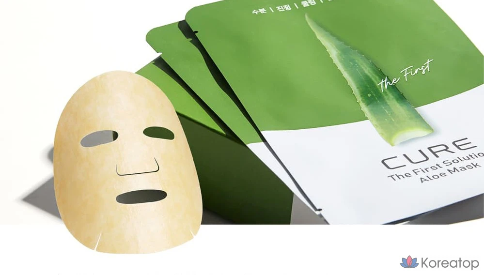 Набор масок для лица Kim Jung Moon Aloe Cure The First Solution, 10 штук, 1 упаковка