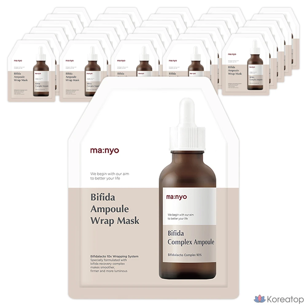 Маска-ампулы Manyo Factory для лечения бифидобактерий, 1 упаковка, 30 штук.