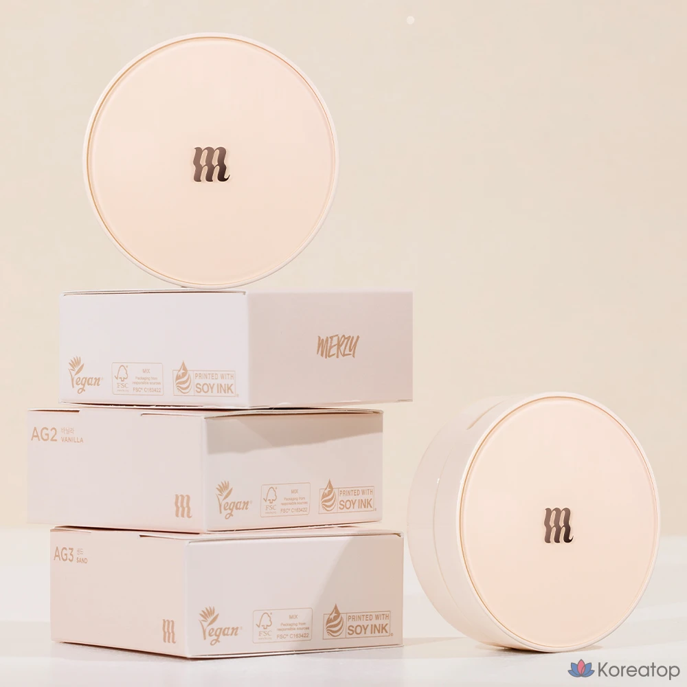 Кушон MERZY The Airy Glow Fit Cushion, оттенок AG3 Sand, 13 г, 1 шт., фото 7