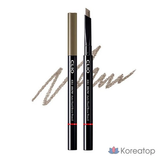 Карандаш для бровей Clio Kill Brow Auto Hard Brow Pencil, оттенок 04 Light Gray, 0.31 г, 1 шт., фото 2