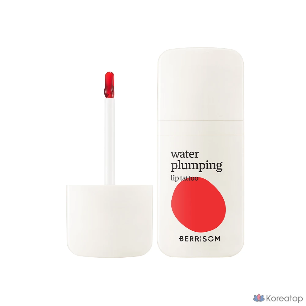 Набор тинтов для губ Berrisom Water Plumping Lip Tattoo Tint, 1 шт., 6 г, № 1, красный стержень., фото 2