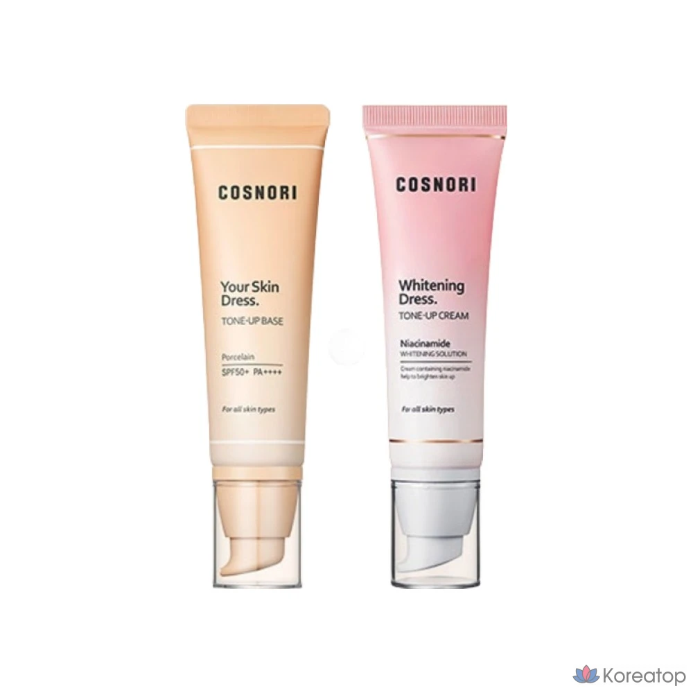 Тональная основа Cosnori Your Skin Dress Tone-Up Base, 50 мл, цвет фарфор, 1 шт., фото 7