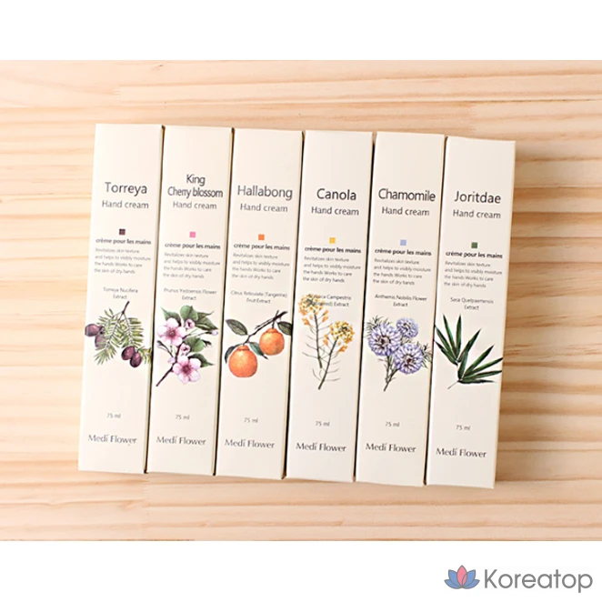 Набор для ухода MediFlower Bonita Garden 6-piece Hand Cream Set + Shopping Bag, 2 шт.