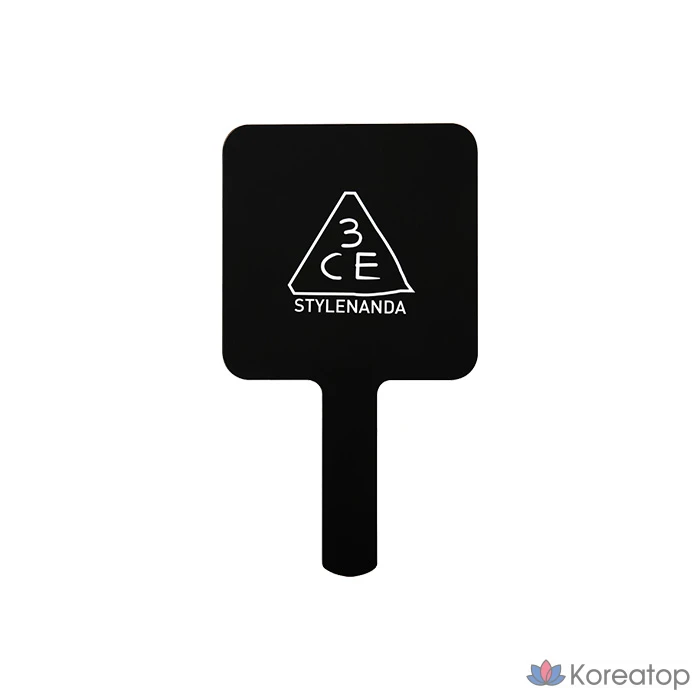 Миниатюрное квадратное ручное зеркало 3CE, черное, 1 шт.