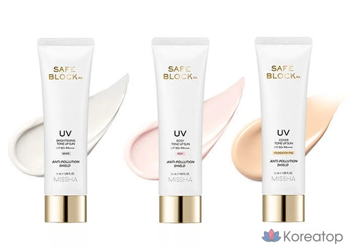 Солнцезащитный крем Missha Safe Block RX UV Rosy Tone Up Sunscreen SPF50+ PA++++, 50 мл, 1 шт.