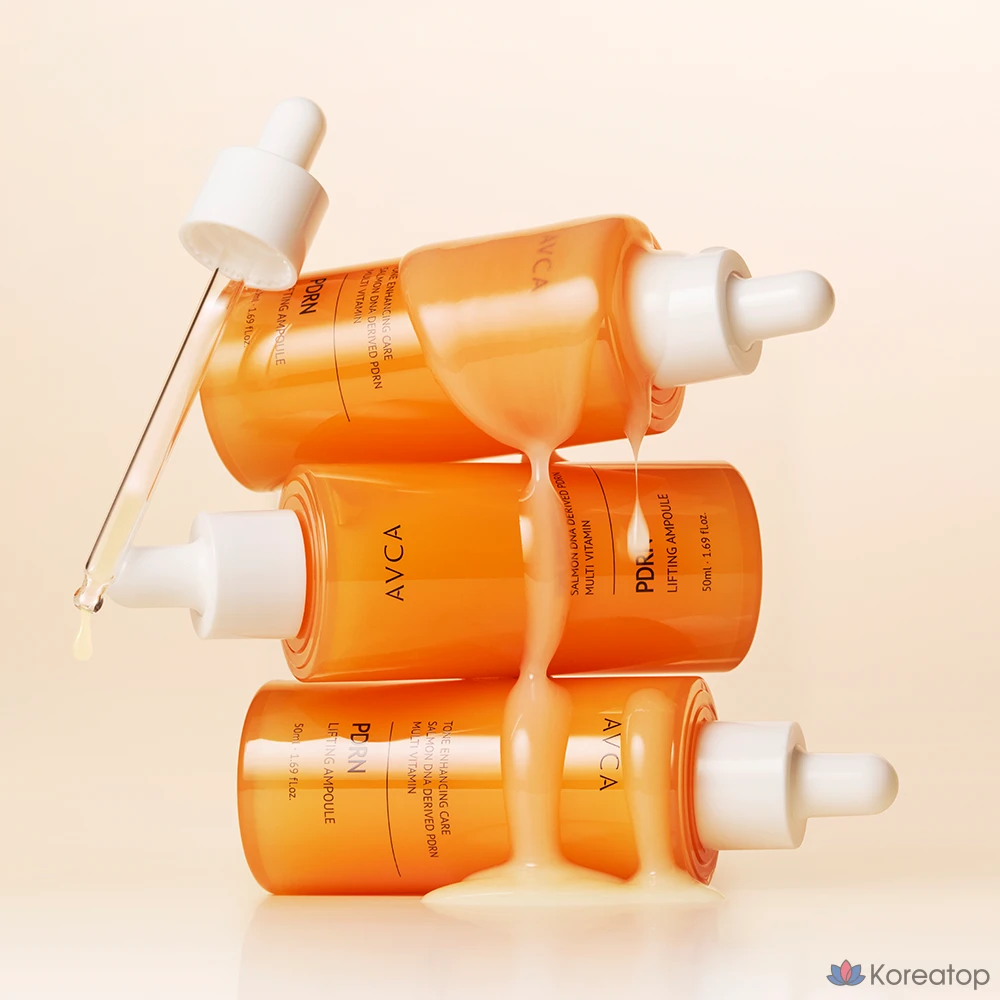 Ампула AVCA PDRN с мультивитаминами для отбеливания и повышения эластичности кожи, 50 мл, 1 шт.
