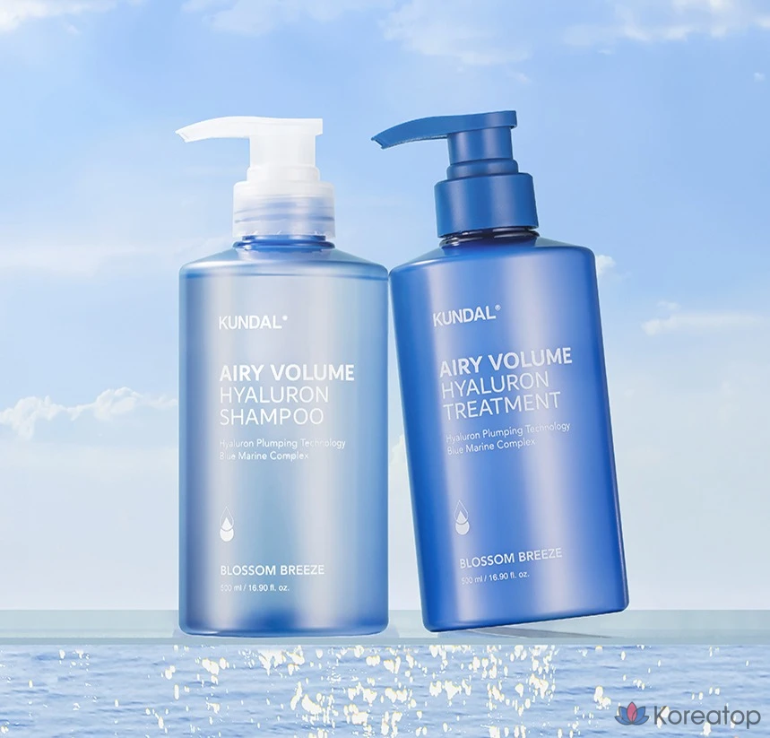 Kundal Hyaluronic Airy Volume Treatment Blossom Breeze, 1 шт., 500 мл, фото 3