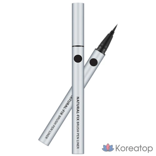 Подводка для глаз Missha Natural Fix Brush Pen, 0,6 г, черная, 1 шт.