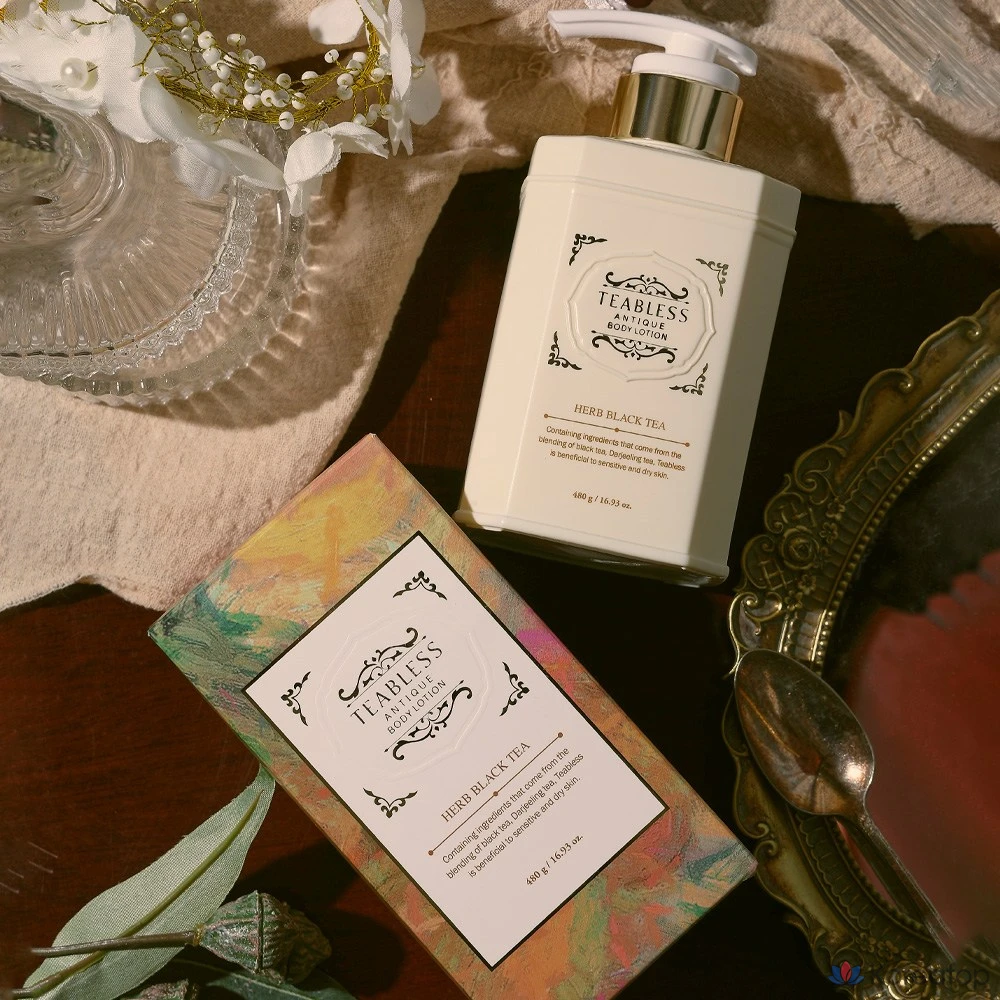 Лосьон для тела TEABLESS Herb Black Tea Antique без запаха, 480 г, 1 шт.