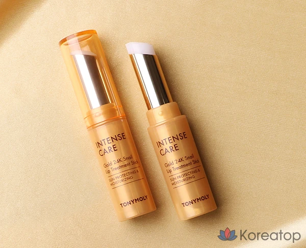 Бальзам для губ Tony Moly Intense Care Gold 24K Snail Treatment Stick, 3,5 г, 1 шт., фото 2