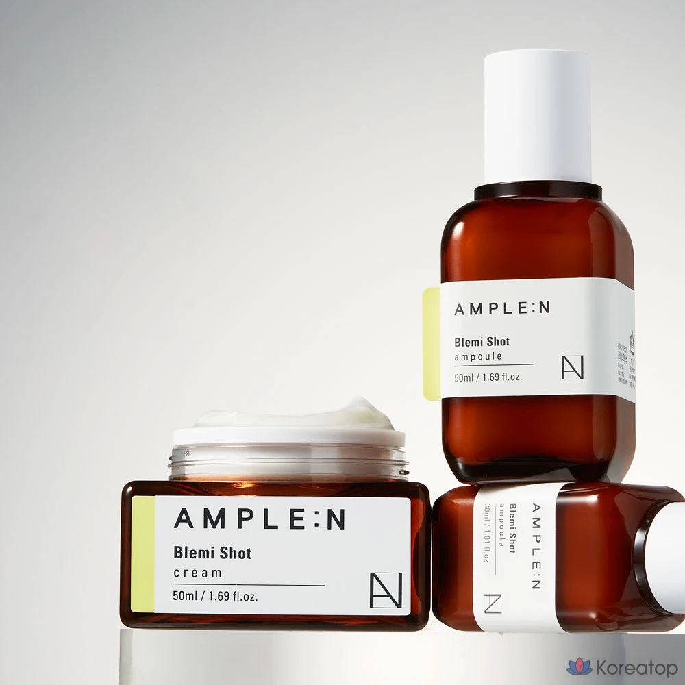 Крем для лица Coreana Ample:N &amp; Blemish Shot Whitening Blemish Cream, 1 шт., 50 мл