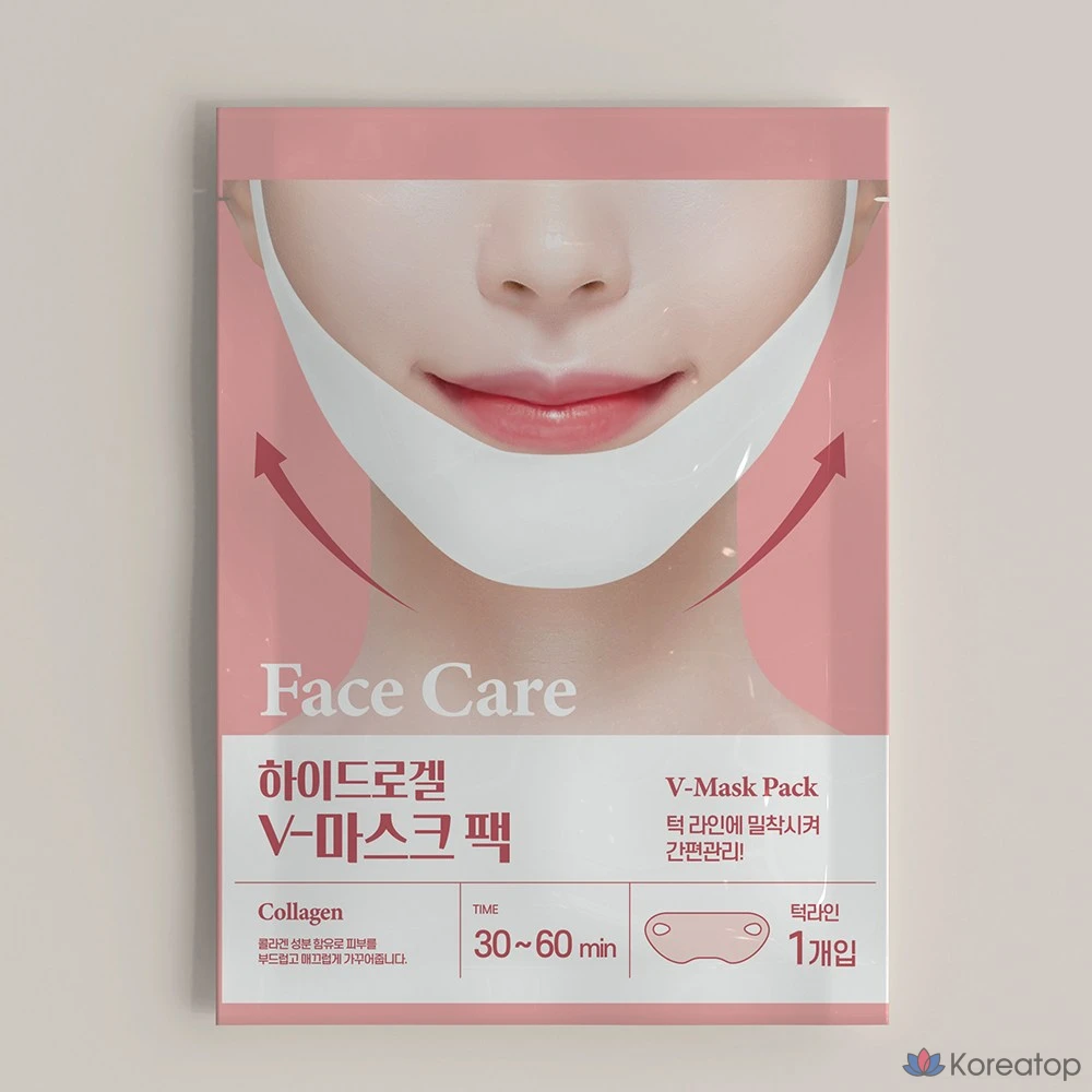 Тканевая маска для лица LOLO SKINNY Packmein Hydrogel Collagen V-Line Patch Lifting Mask, 1 шт., фото 2