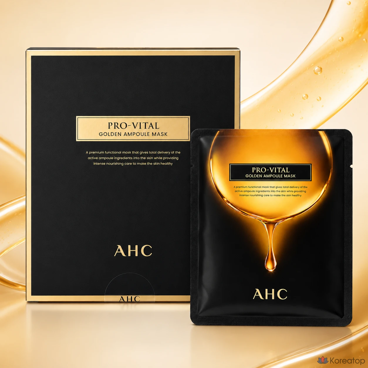 Тканевая маска для лица AHC Pro Vital Golden Ampoule Mask, 40 шт., фото 6