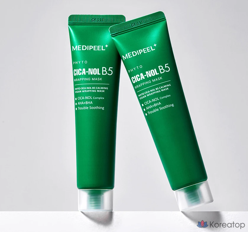 Успокаивающая обертывающая маска MediPeel Phyto Cicanoyl B5, 70 мл, 1 упаковка, 3 упаковки, фото 7