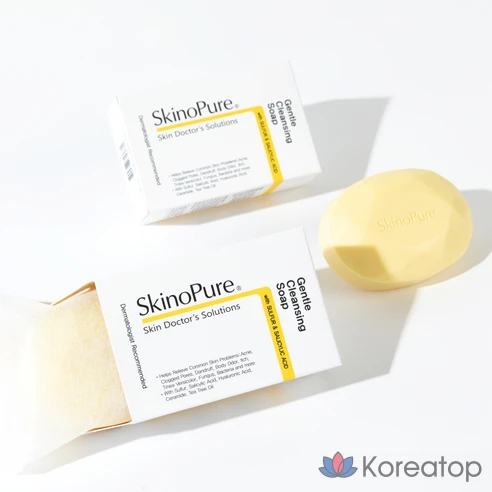 Очищающее и увлажняющее дерма-мыло SkinoPure Sulfur для чувствительной кожи