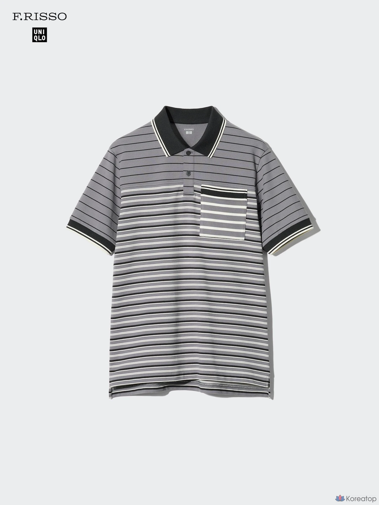 Рубашка поло Uniqlo Dry Pique Slim Fit Stripe