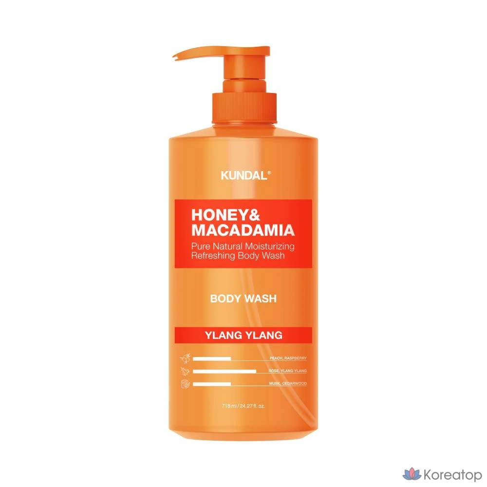 Kundal Honey & Macadamia Pure гель для душа с иланг-илангом, 718 мл, 1 шт.