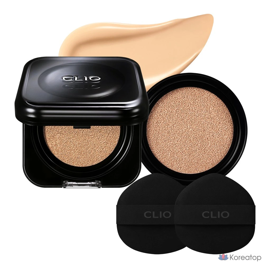 Набор тональных кремов Clio Kill Cover Founwear Cushion Set, 2 спонжа, по 1 шт., цвет 23N Ginger
