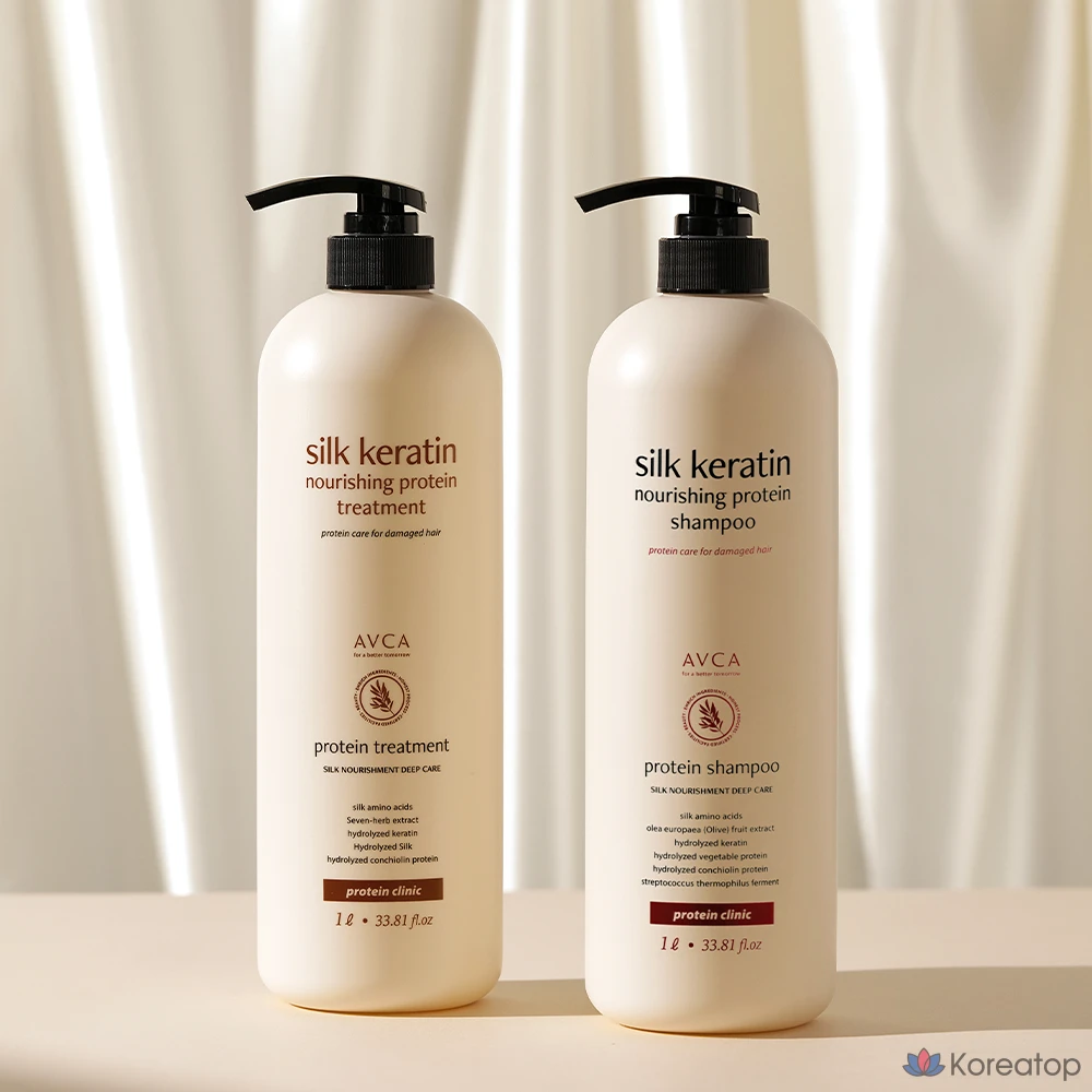 Питательная протеиновая маска для лица AVCA Silk Keratin, 1 л, 1 шт.