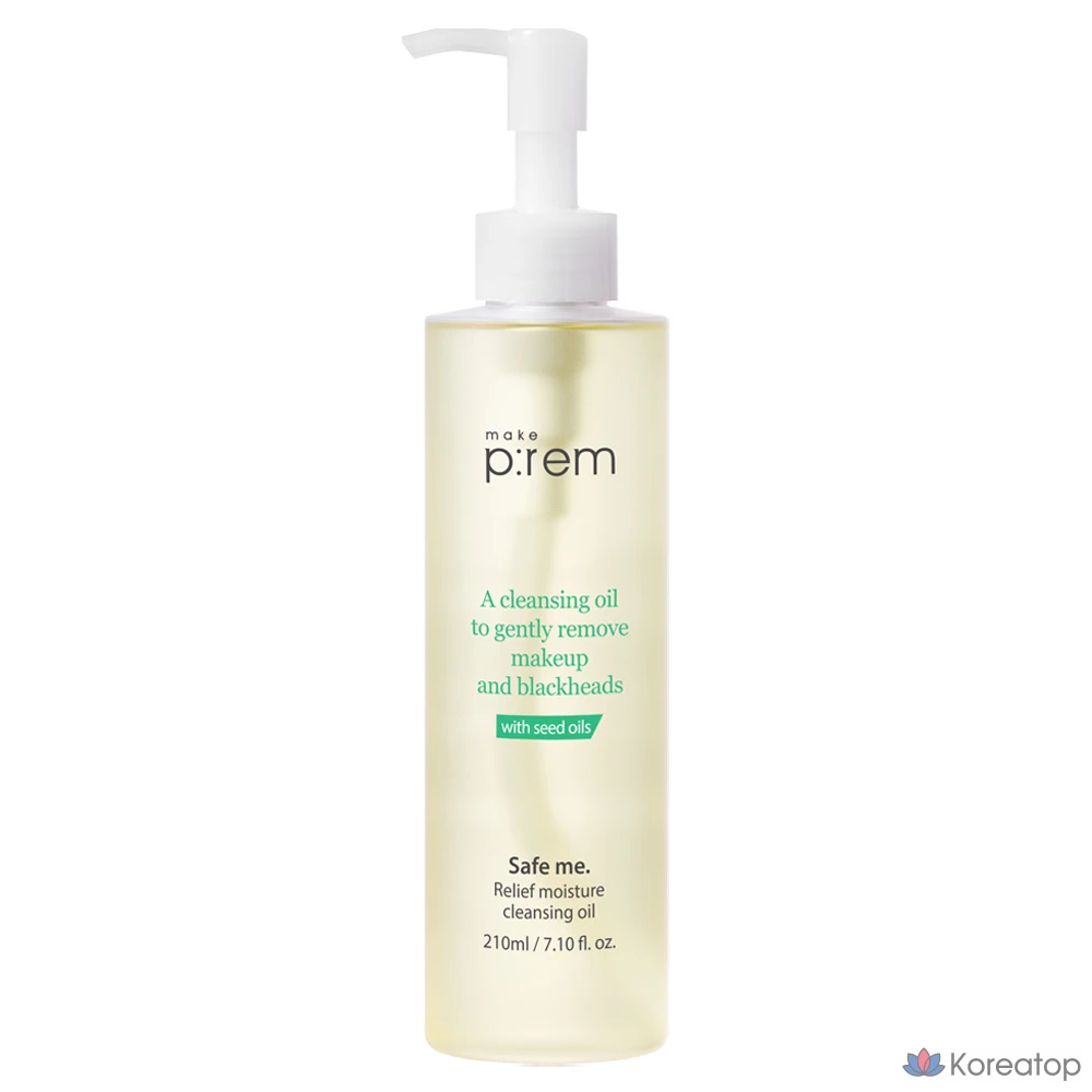 Очищающее масло MAKE P:REM Safe Me Relief Moisture, 210 мл, 1 шт.