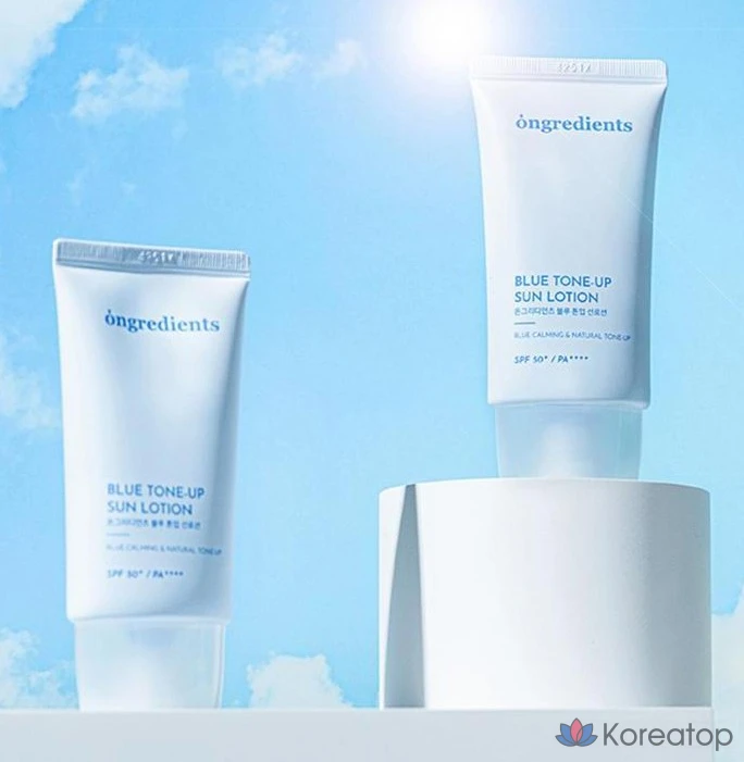 Солнцезащитный лосьон Ongredients Blue Tone-Up SPF 50+ PA++++, 50 мл, 1 шт.